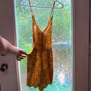 Xhiliration yellow romper